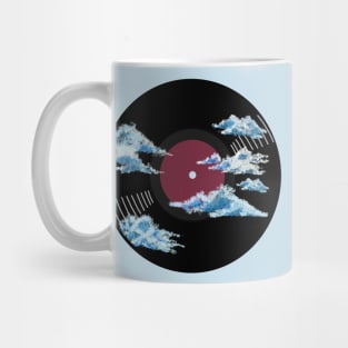 Vinyl Record - Blue clouds Mug